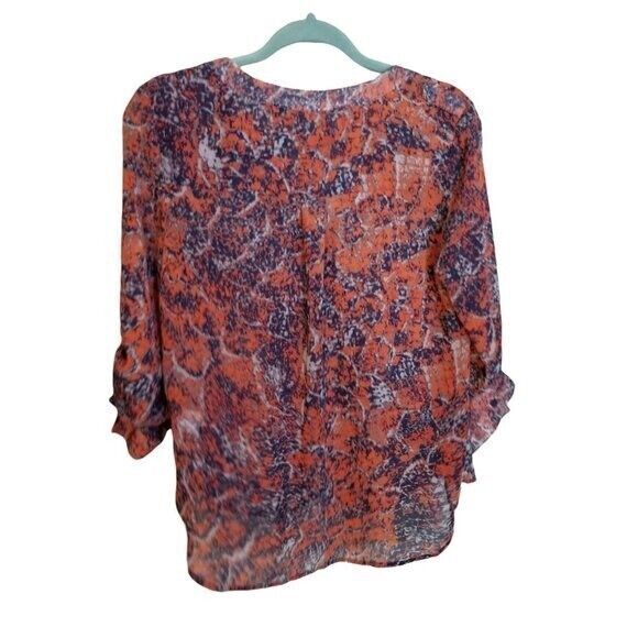 Collective Concepts Womens Sz SP Multicolor Geometric Long Sleeve Button Up... - Picture 6 of 8